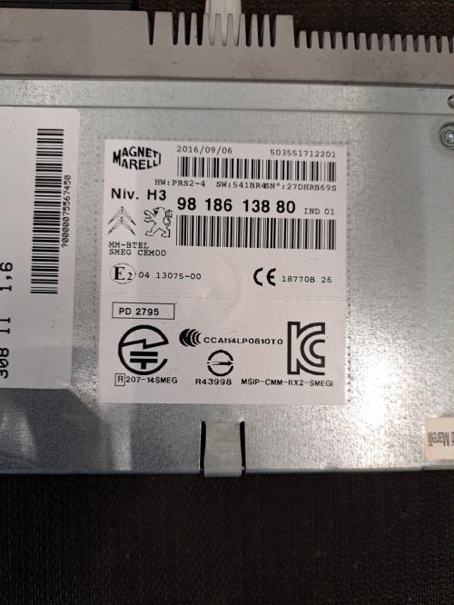 Image Autoradio d'origine - PEUGEOT 308 2 SW