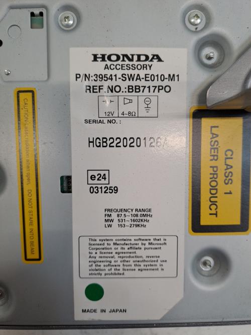 Image Autoradio d'origine - HONDA CR-V 3