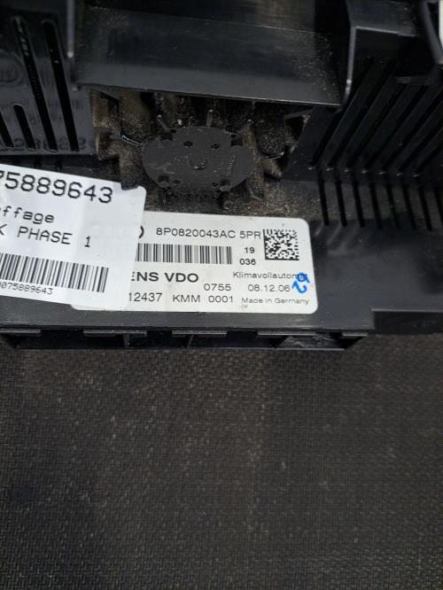 Image Commande chauffage - AUDI A3 2