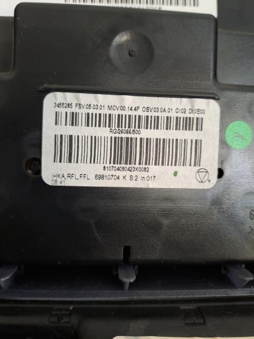 Image Commande chauffage - MINI MINI 2 R56