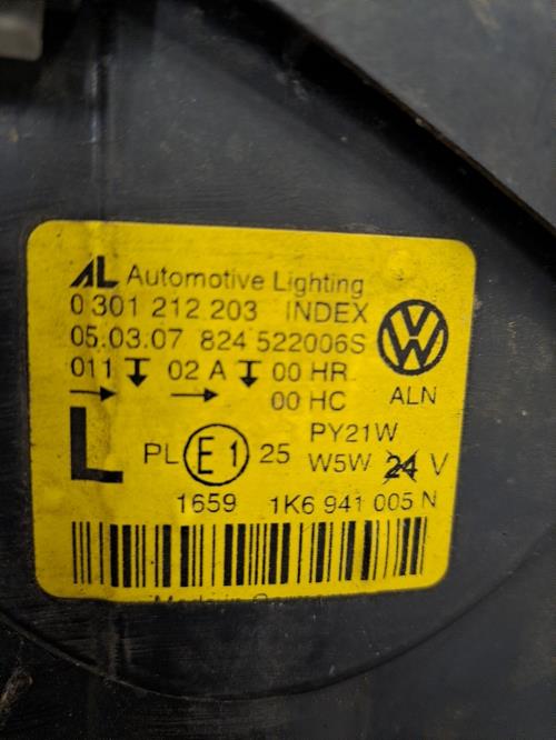 Image Optique avant principal gauche (feux)(phare) - VOLKSWAGEN GOLF 5