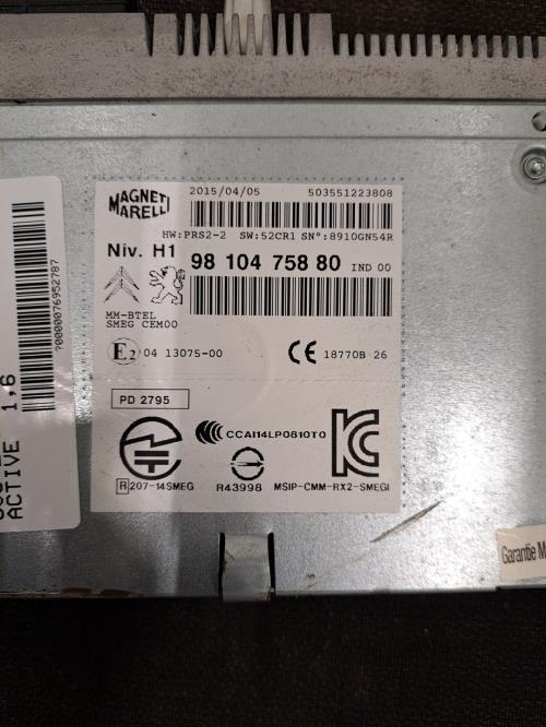 Image Autoradio d'origine - PEUGEOT 308 2 SW