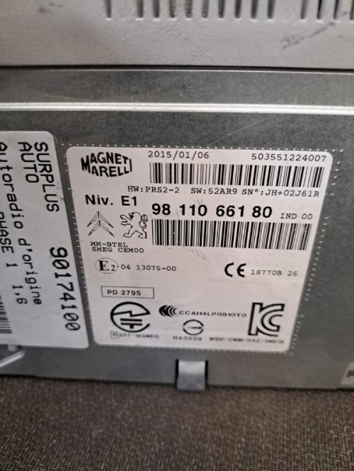Image Autoradio d'origine - PEUGEOT 2008 1