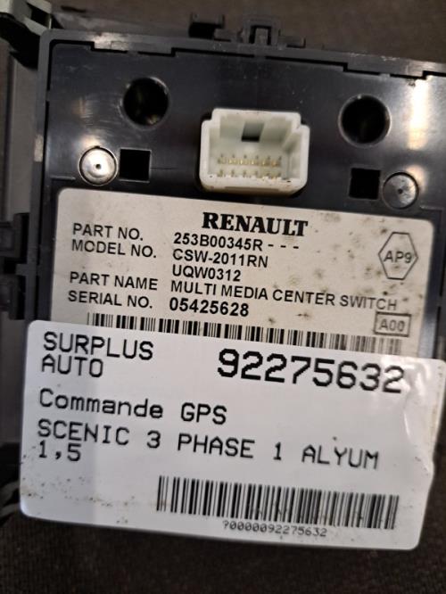 Image Commande GPS - RENAULT SCENIC 3