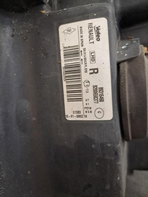 Image Optique avant principal droit (feux)(phare) - RENAULT GRAND MODUS