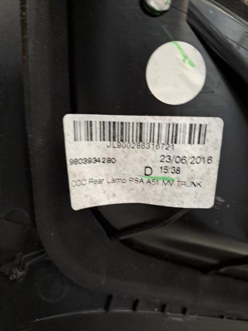 Image Feu arriere secondaire droit (feux) - CITROEN C3 2