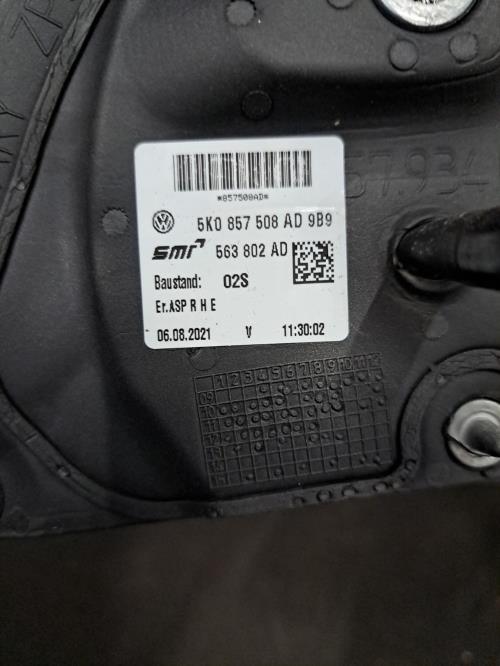 Image Retroviseur droit - VOLKSWAGEN GOLF 6