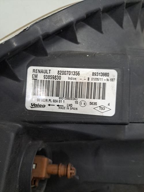 Image Optique avant principal droit (feux)(phare) - RENAULT TRAFIC 2