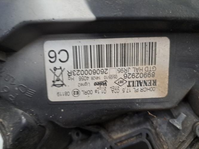 Image Optique avant principal gauche (feux)(phare) - RENAULT GRAND SCENIC 3
