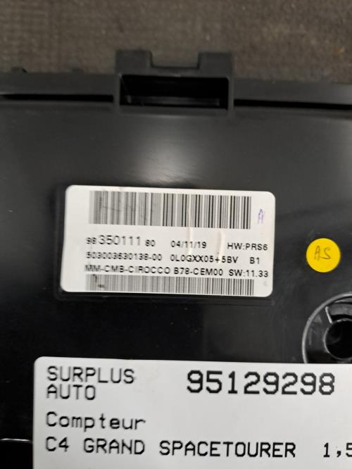 Image Compteur - CITROEN C4 GRAND SPACETOURER