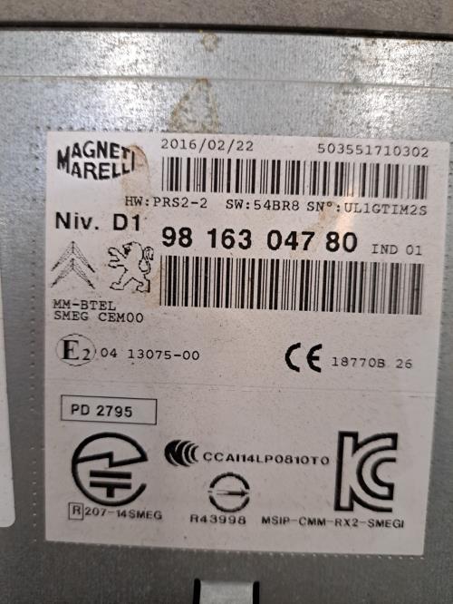 Image Autoradio d'origine - CITROEN C4 PICASSO 2