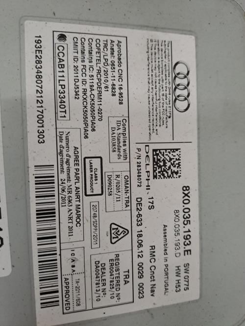 Image Autoradio d'origine - AUDI A1 1