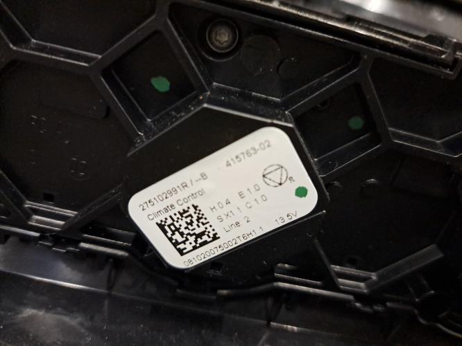 Image Commande chauffage - RENAULT CLIO 5