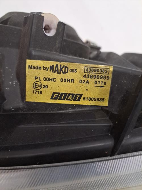 Image Optique avant principal gauche (feux)(phare) - FIAT DOBLO 1