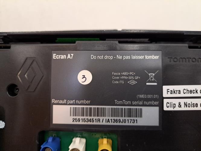 Image Ecran GPS - RENAULT MEGANE 3