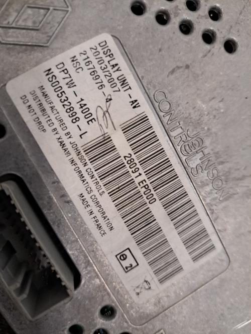 Image Ecran GPS - NISSAN QASHQAI 1