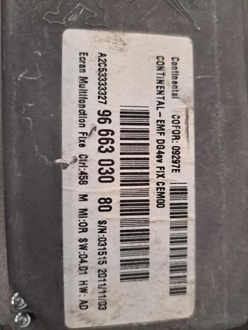 Image Ecran GPS - CITROEN C4 2