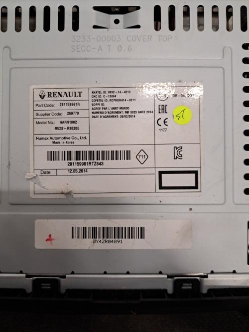 Image Autoradio d'origine - RENAULT CLIO 4