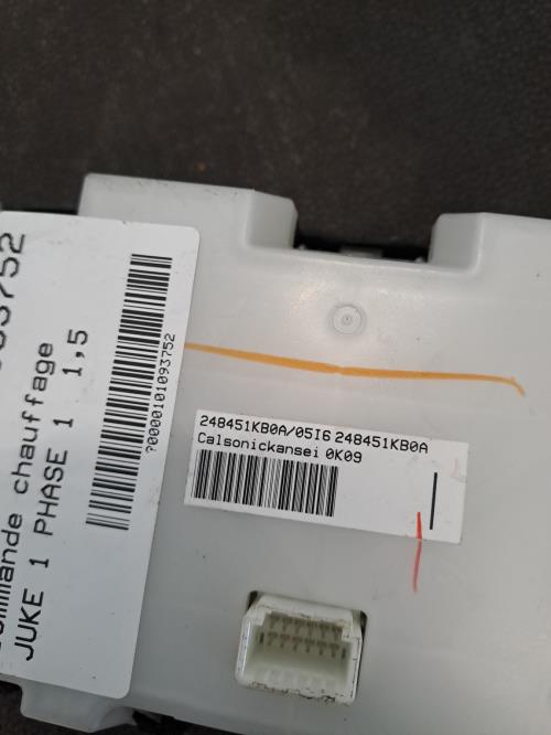 Image Commande chauffage - NISSAN JUKE 1