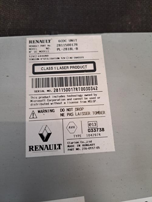 Image Autoradio d'origine - RENAULT LAGUNA 3