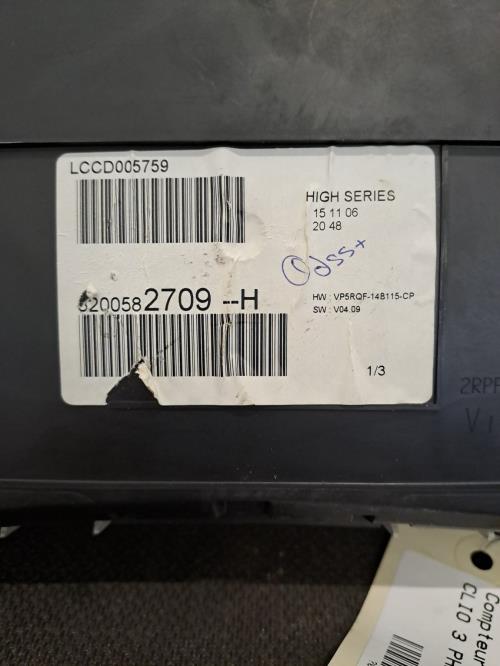 Image Compteur - RENAULT CLIO 3