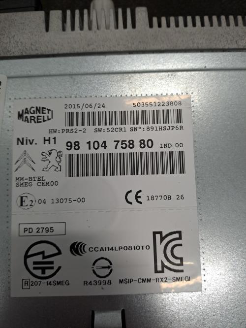 Image Autoradio d'origine - PEUGEOT 308 2 SW