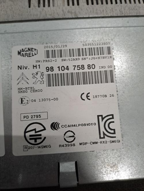 Image Autoradio d'origine - PEUGEOT 308 2 SW
