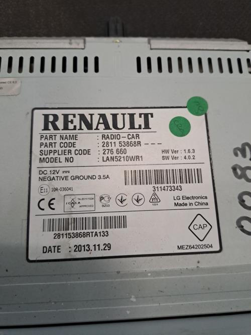 Image Autoradio d'origine - RENAULT CLIO 4