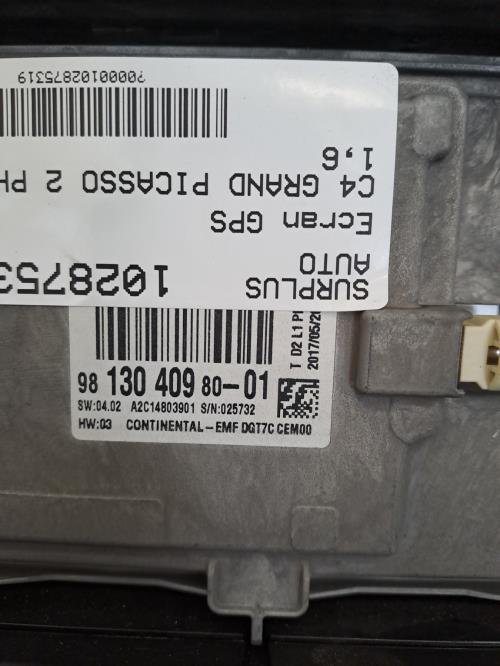 Image Ecran GPS - CITROEN C4 GRAND PICASSO 2
