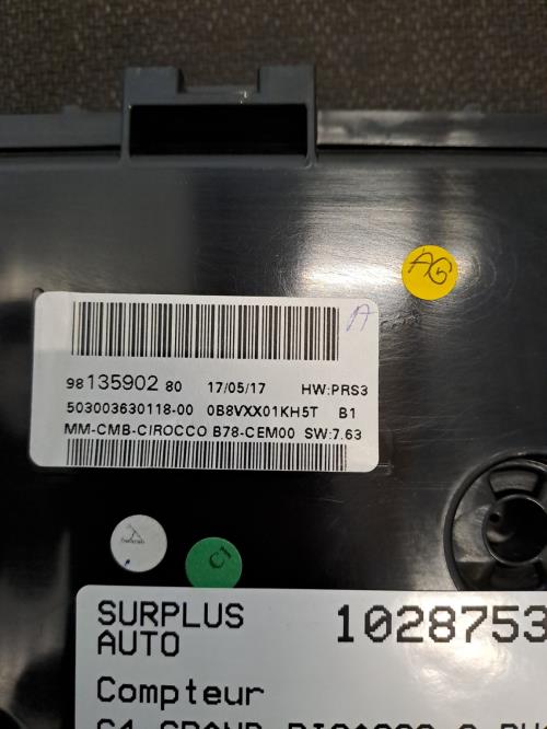Image Compteur - CITROEN C4 GRAND PICASSO 2