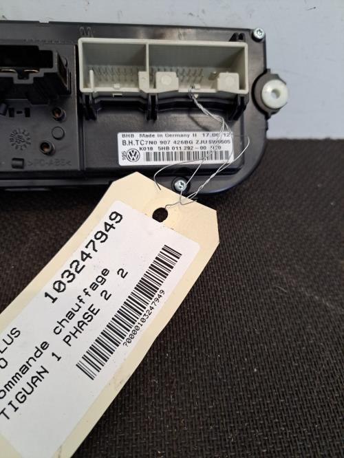 Image Commande chauffage - VOLKSWAGEN TIGUAN 1