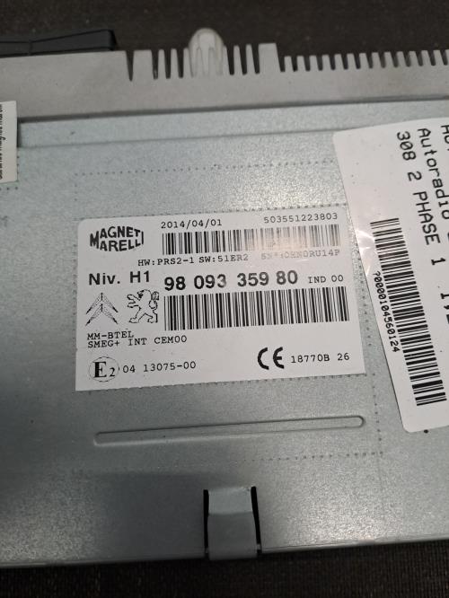 Image Autoradio d'origine - PEUGEOT 308 2