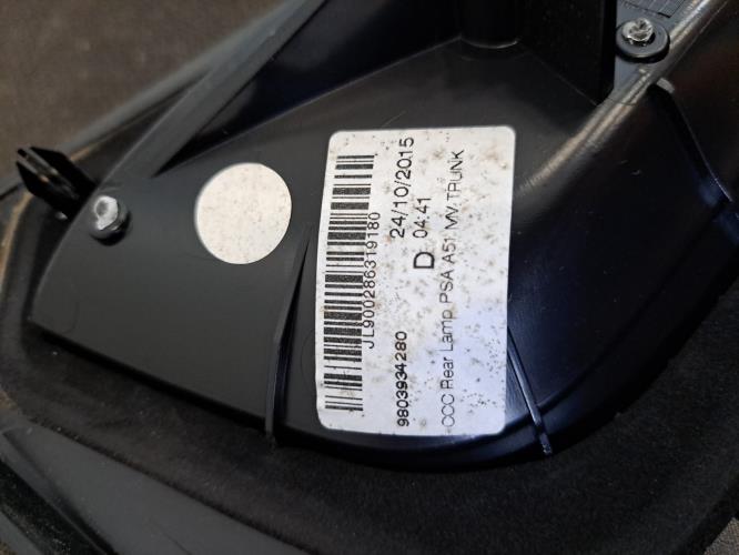 Image Feu arriere secondaire droit (feux) - CITROEN C3 2