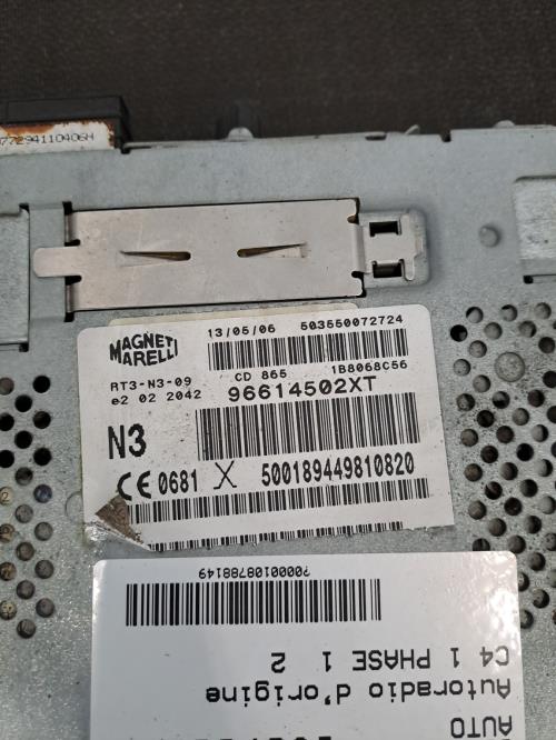 Image Autoradio d'origine - CITROEN C4 1