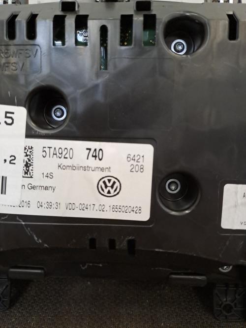 Image Compteur - VOLKSWAGEN TOURAN 3