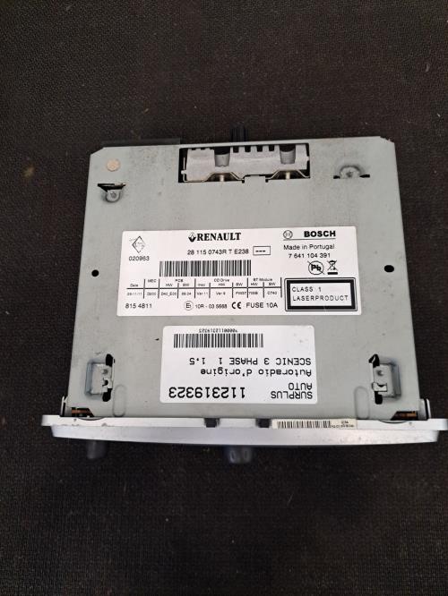 Image Autoradio d'origine - RENAULT SCENIC 3