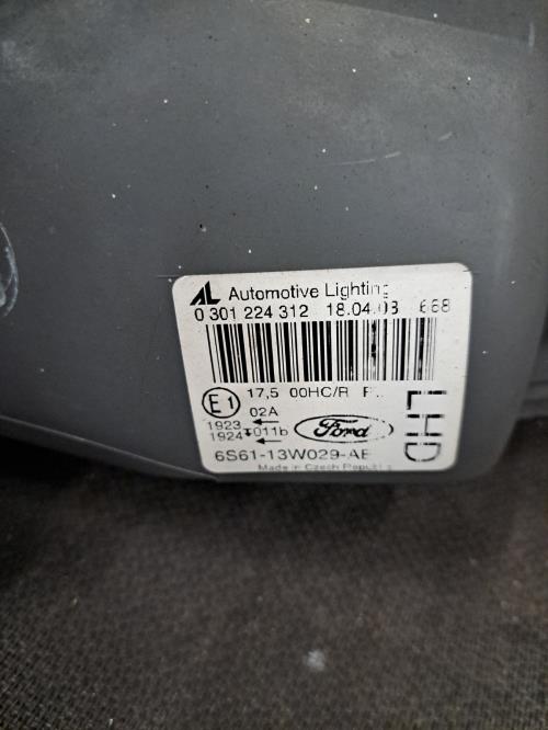 Image Optique avant principal droit (feux)(phare) - FORD FIESTA 5