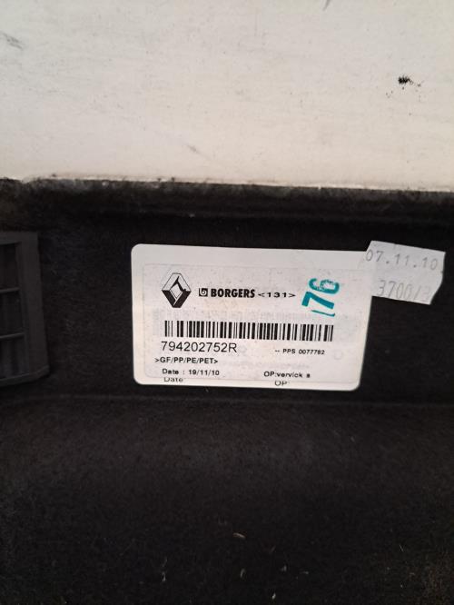 Image Plage arriere - RENAULT SCENIC 3
