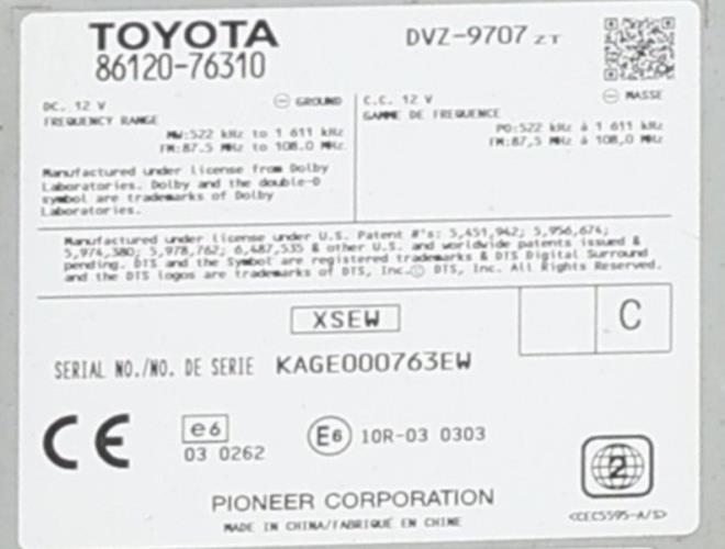 Image Autoradio d'origine - LEXUS CT