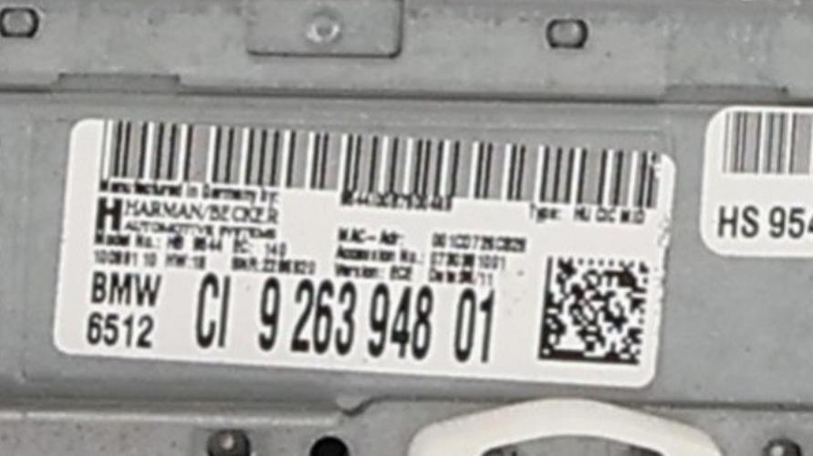 Image Autoradio d'origine - BMW SERIE 3 E91