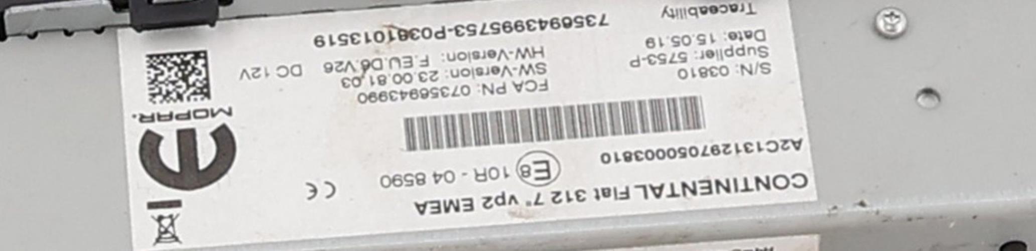 Image Ecran GPS - FIAT 500 2