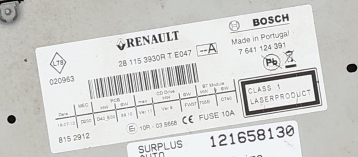 Image Autoradio d'origine - RENAULT ESPACE 4
