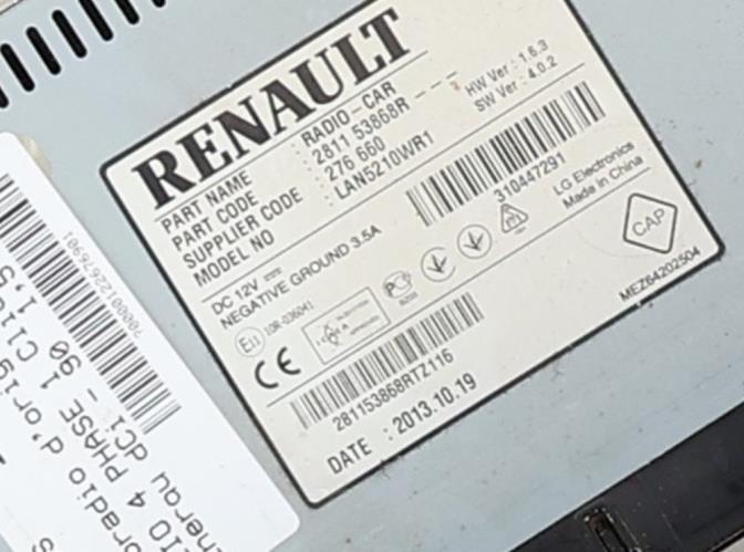 Image Autoradio d'origine - RENAULT CLIO 4