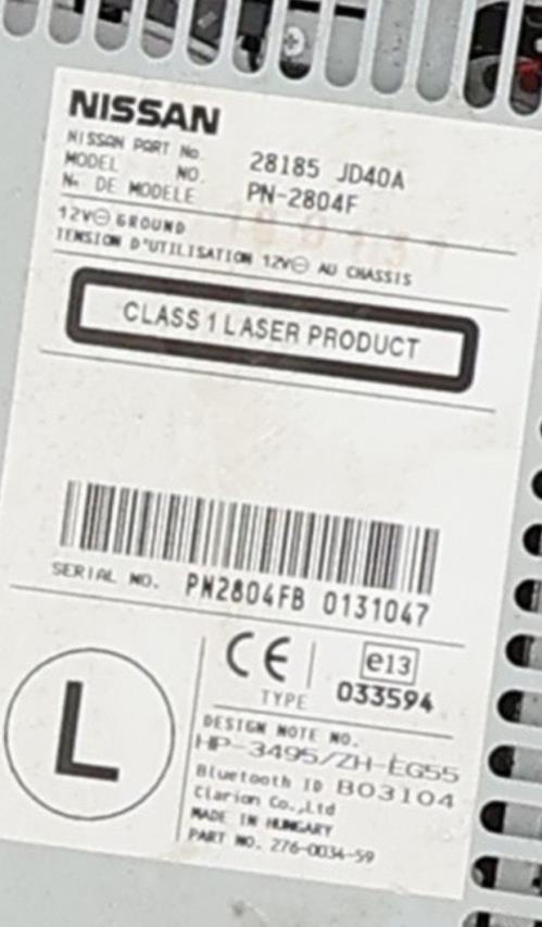 Image Autoradio d'origine - NISSAN QASHQAI 1