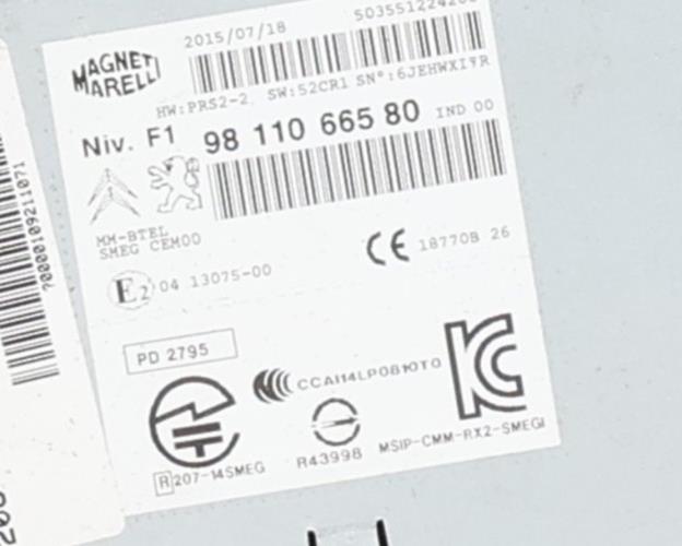 Image Autoradio d'origine - PEUGEOT 208 1