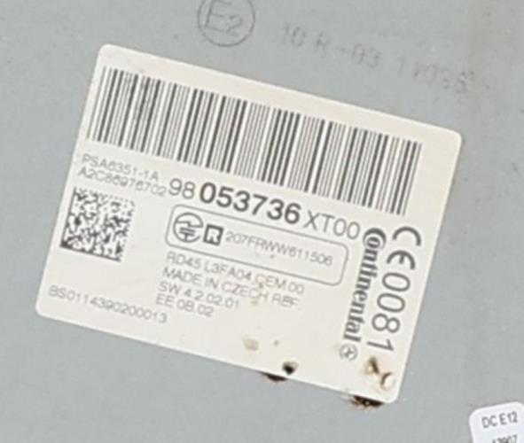 Image Autoradio d'origine - CITROEN C3 2