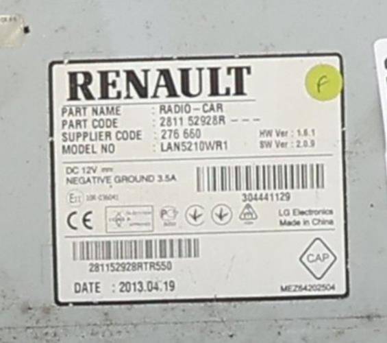 Image Autoradio d'origine - RENAULT CLIO 4