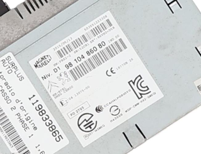 Image Autoradio d'origine - CITROEN C4 PICASSO 2