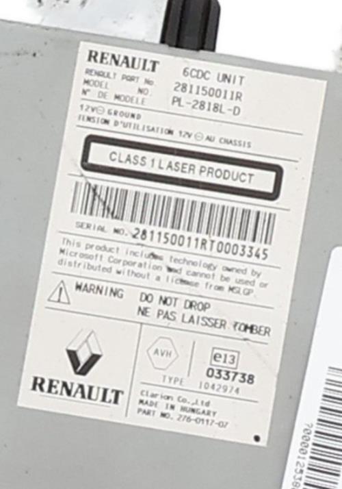 Image Autoradio d'origine - RENAULT LAGUNA 3