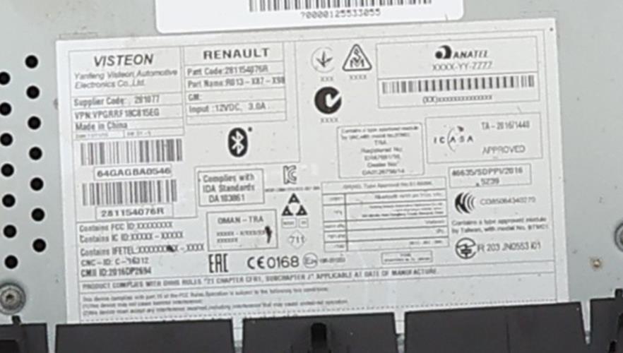 Image Autoradio d'origine - RENAULT CLIO 4
